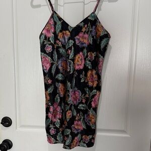 Floral Black Chemise